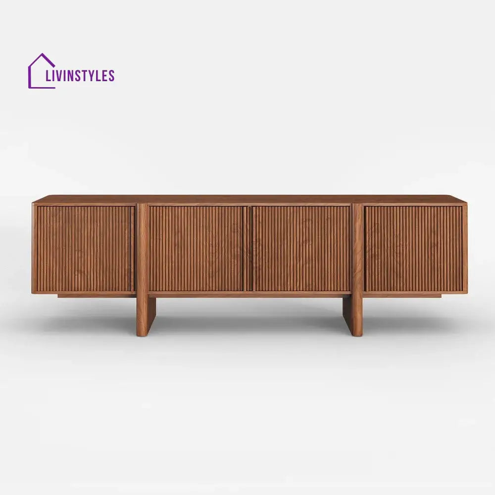 Kayla Solid Sheesham Wood Tv Unit | Console for Living Room