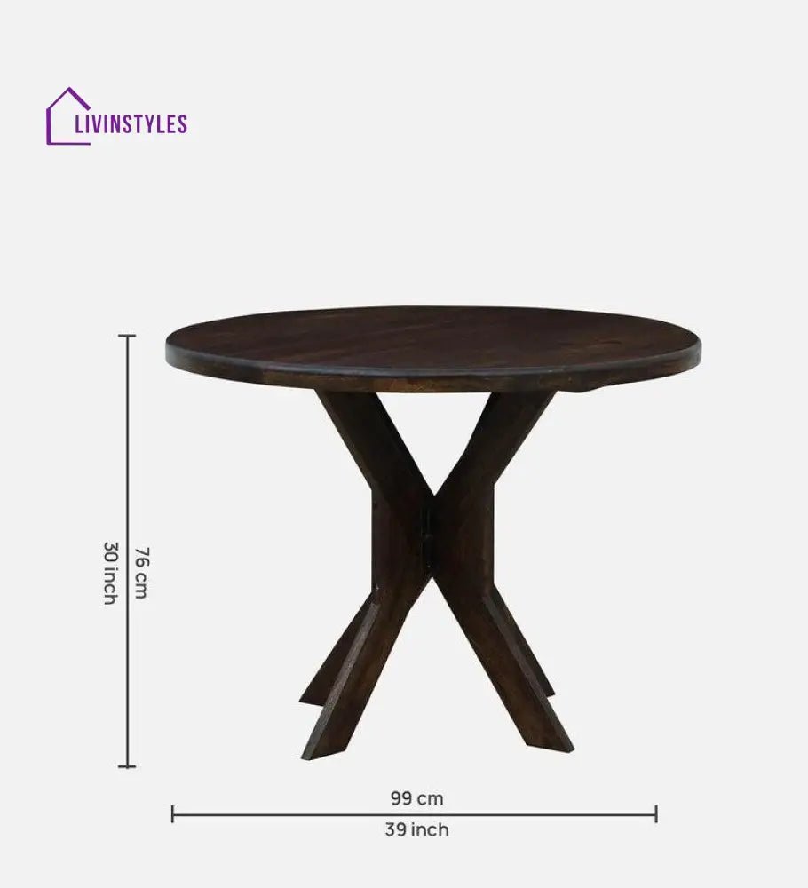 Kazimir Sheesham Wood 4 Seater Dining Set In Teak Finish Dining Set