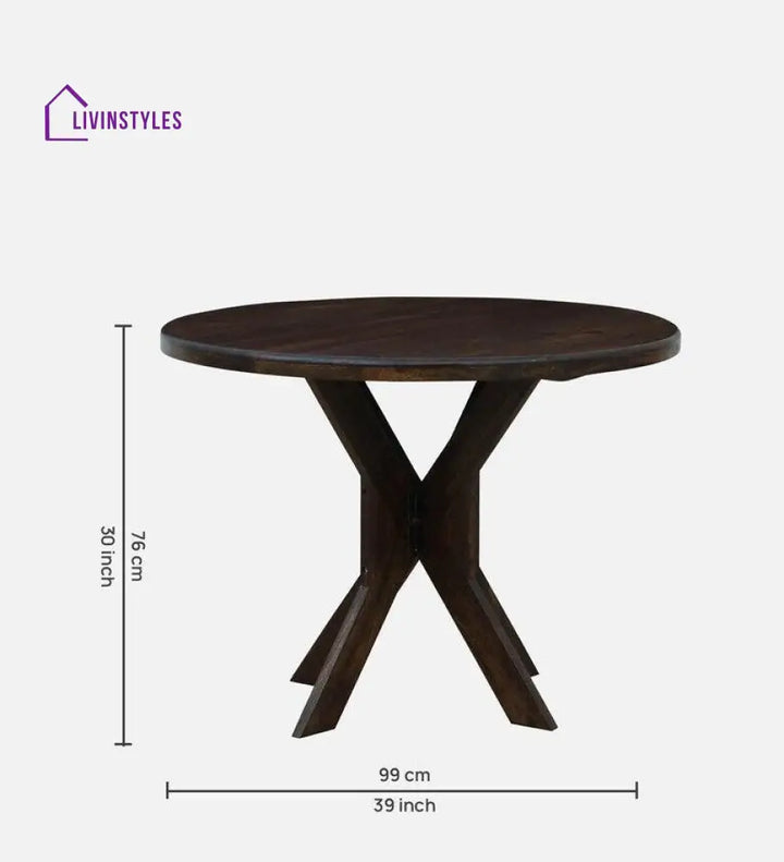 Kazimir Sheesham Wood 4 Seater Dining Set In Teak Finish Dining Set