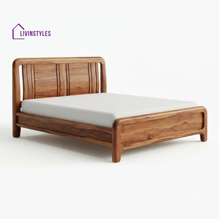 Keabetswe Wooden Double Bed | King Size Bed | Queen Size Bed - Bed Without Storage