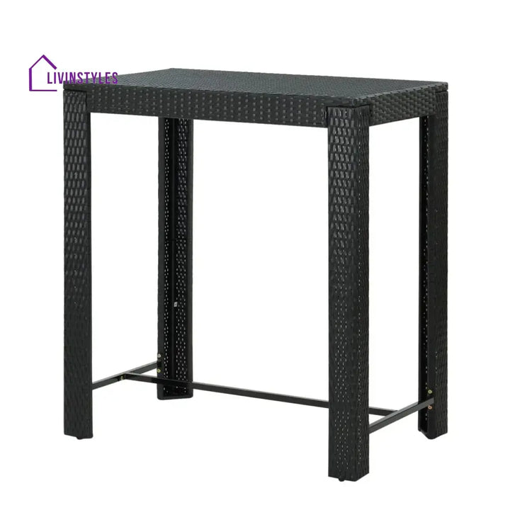 Kehinde Outdoor Rattan Wicker High Top Bar Table - Bar Table