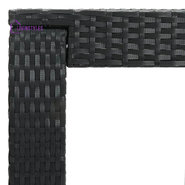 Kehinde Outdoor Rattan Wicker High Top Bar Table - Bar Table