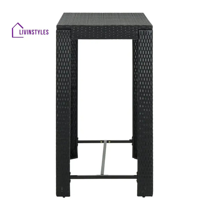 Kehinde Outdoor Rattan Wicker High Top Bar Table - Bar Table