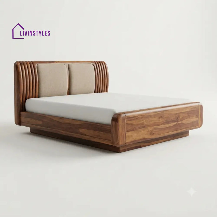 Kelebogile Wooden Double Bed | King Size Bed | Queen Size Bed - Bed Without Storage