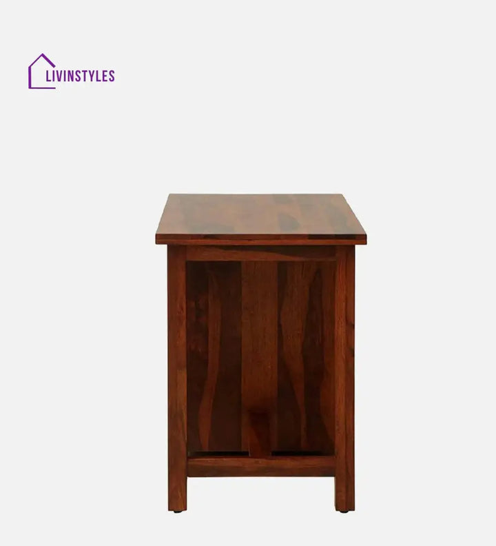 Kelty Sheesham Wood Writing Table In Honey Oak Finish With Drawers