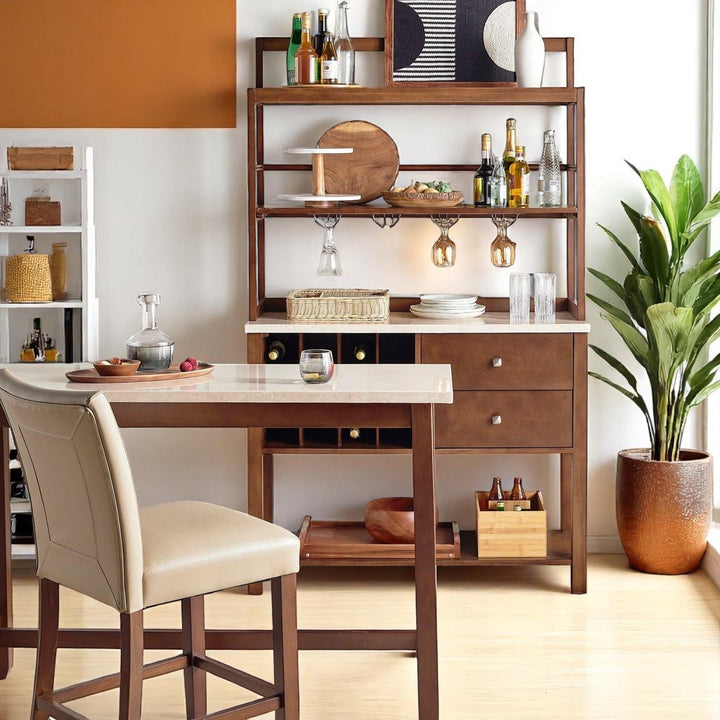 Ruslan Chic High Bar Cabinet & Counter