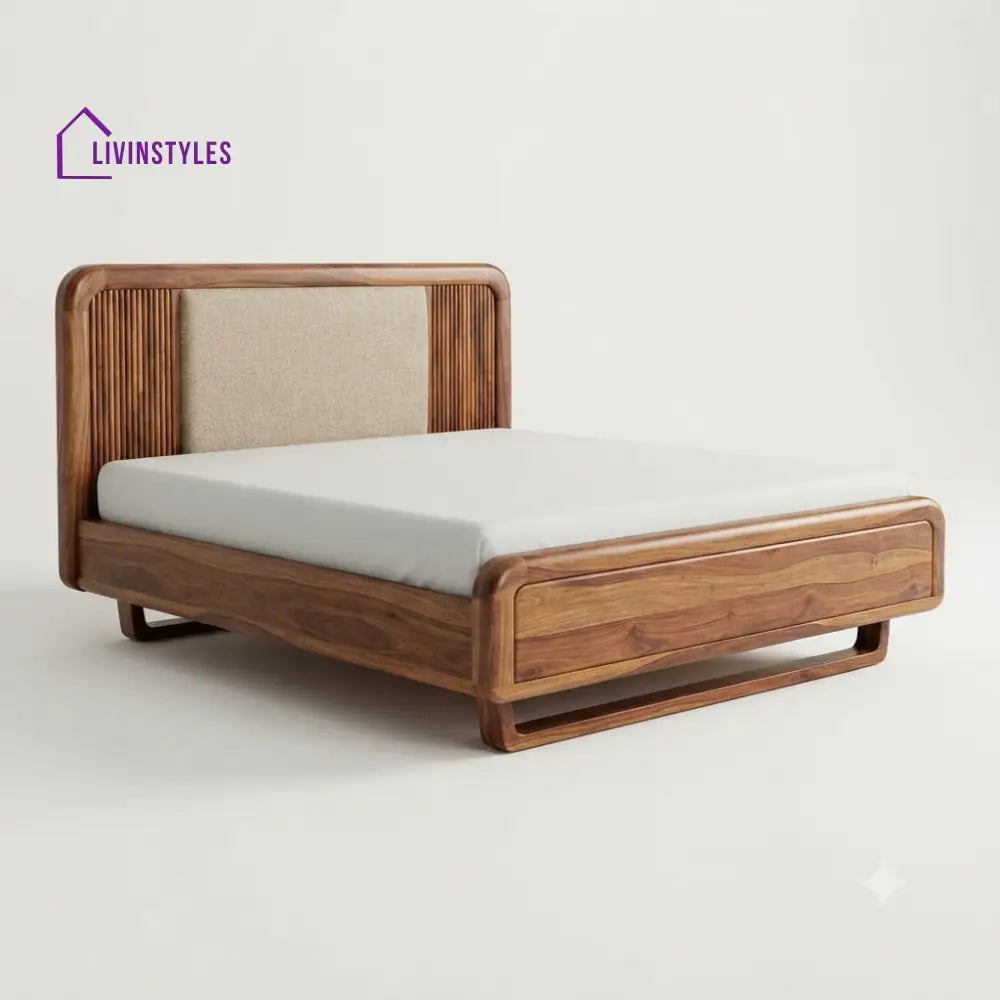 Keneilwe Wooden Double Bed | King Size Bed | Queen Size Bed - Bed Without Storage