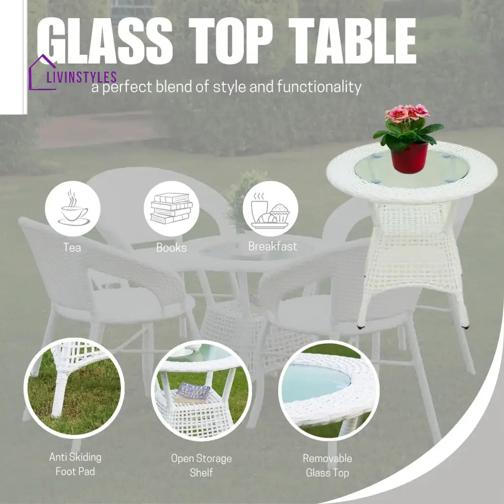 Kennedy 5-Piece Outdoor Rattan Wicker Patio Bistro Set Patio Set