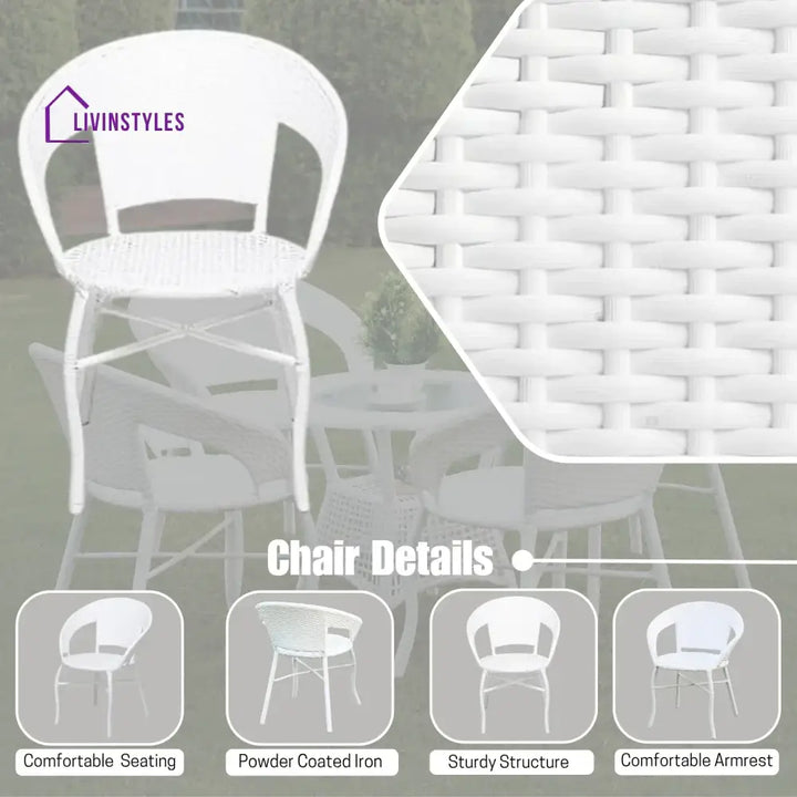 Kennedy 5-Piece Outdoor Rattan Wicker Patio Bistro Set Patio Set
