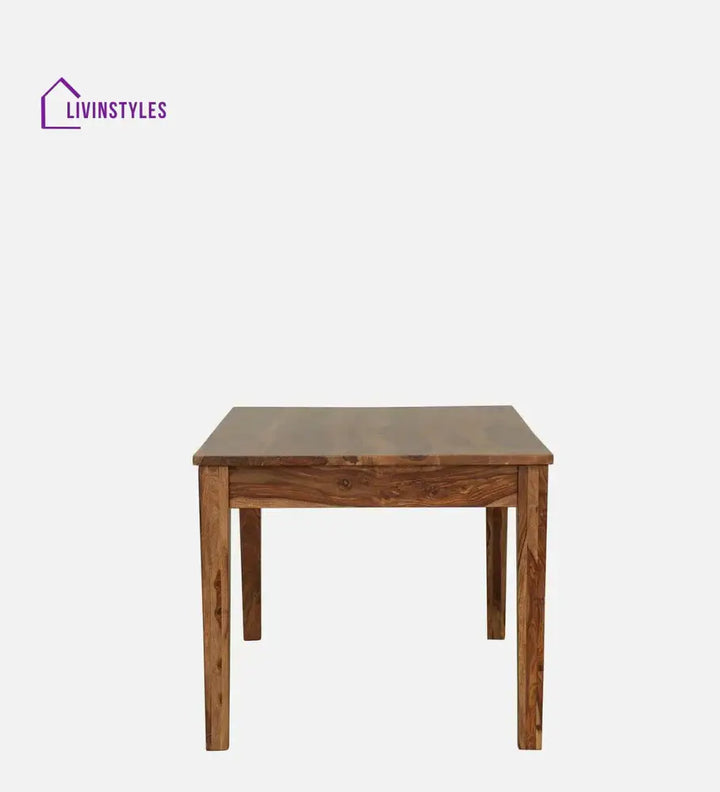 Kentan Sheesham Wood 6 Seater Dining Set In Rustic Teak With Bench,