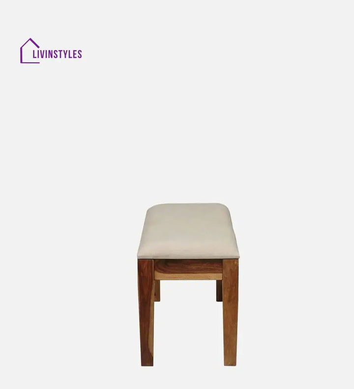 Kentan Sheesham Wood 6 Seater Dining Set In Rustic Teak With Bench,