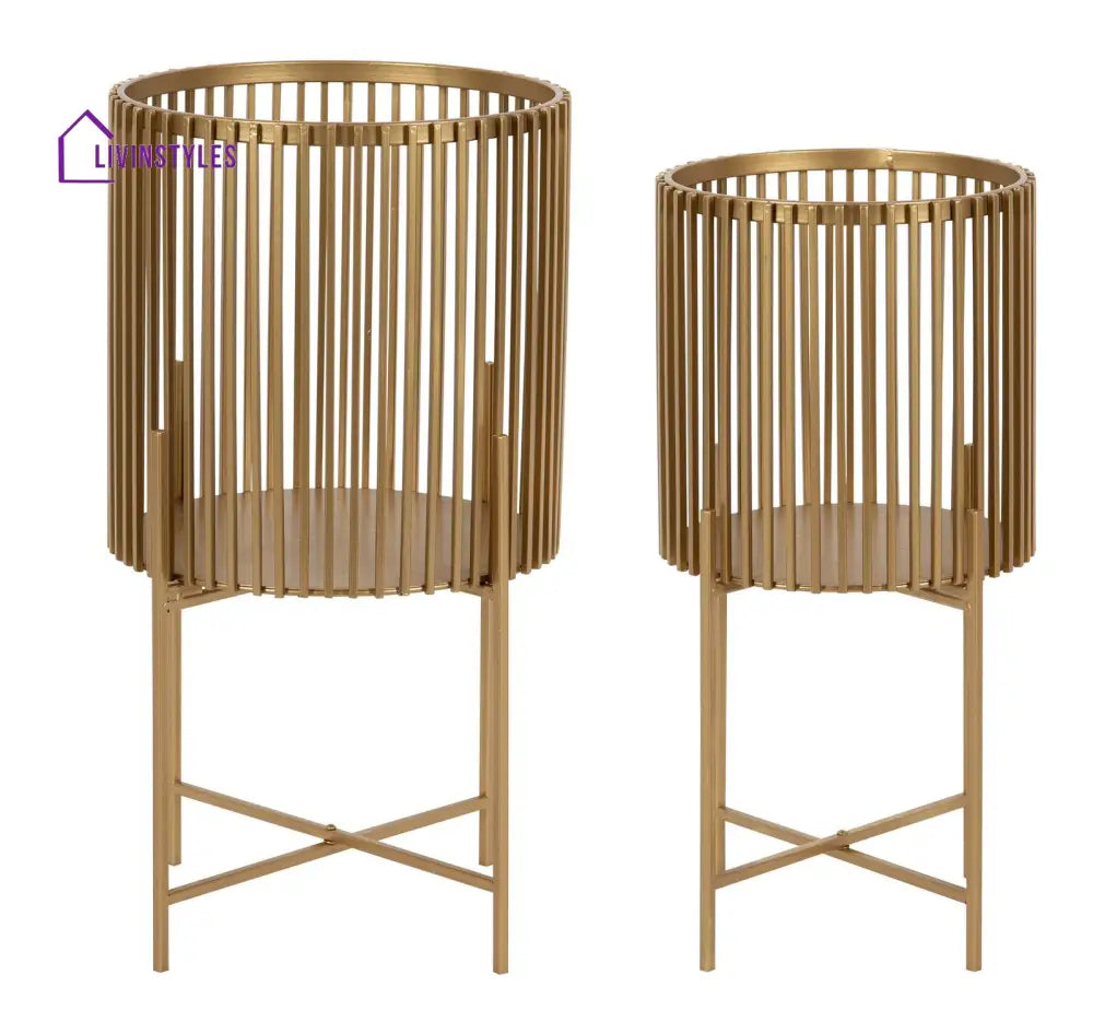 Ketaki Metal Black Plant Stand For Balcony