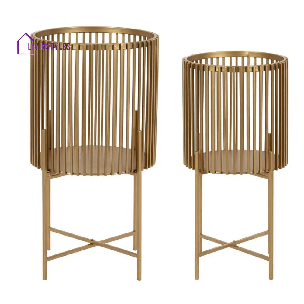 Ketaki Metal Black Plant Stand For Balcony