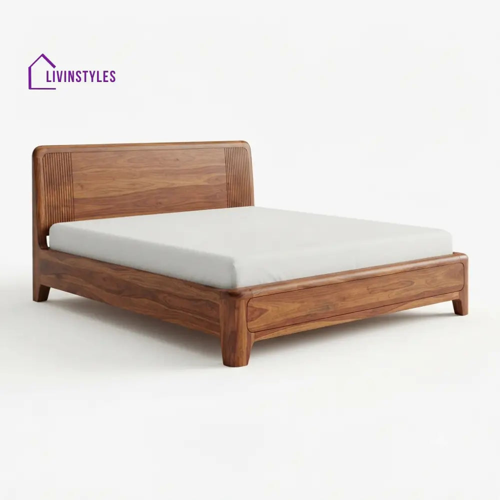 Kgomotso Wooden Double Bed | King Size Bed | Queen Size Bed - Bed Without Storage