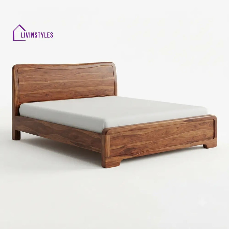 Khosi Wooden Double Bed | King Size Bed | Queen Size Bed - Bed Without Storage