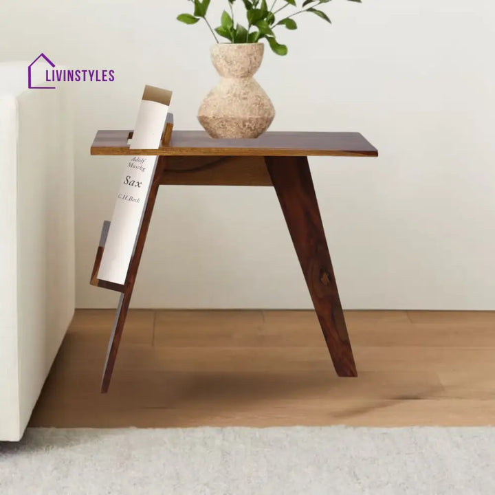 Khrystyna Magazine Rack Side Table