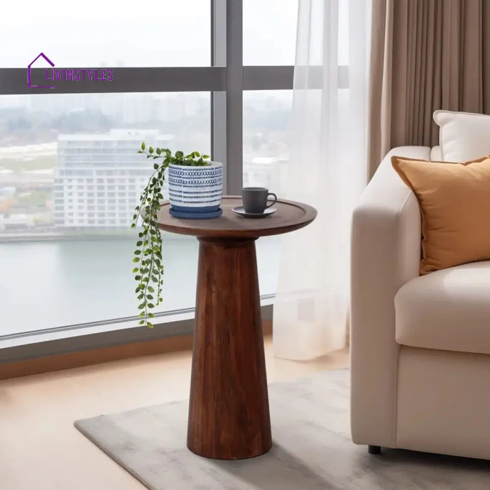 Kian Solid Wood Drink Table | End Table | Side Table for Living Room
