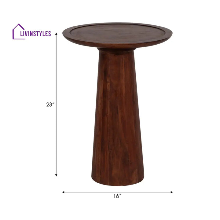 Kian Solid Wood Drink Table | End Table | Side Table for Living Room