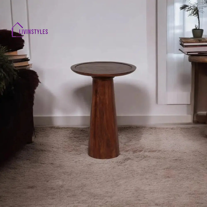 Kian Solid Wood Drink Table | End Table | Side Table for Living Room
