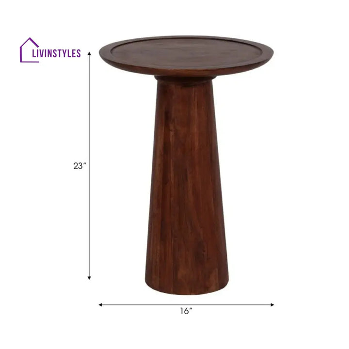 Kian Solid Wood Drink Table | End Table | Side Table for Living Room