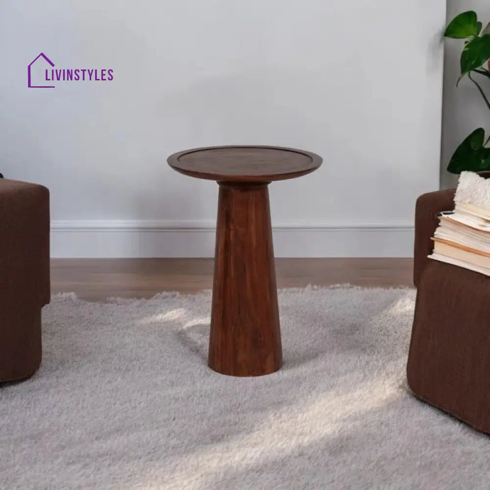Kian Solid Wood Drink Table | End Table | Side Table for Living Room