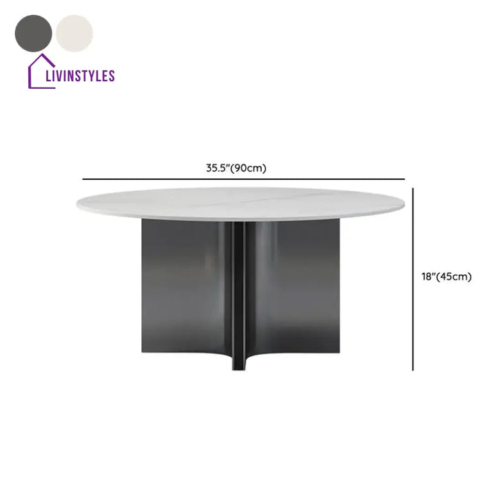 Kian Stainless Steel Frame Coffee Table for Living Room