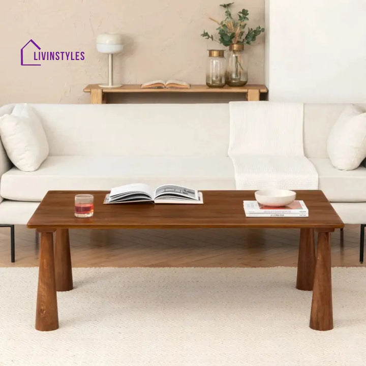 Kiara Solid Wood Coffee Table for Living Room
