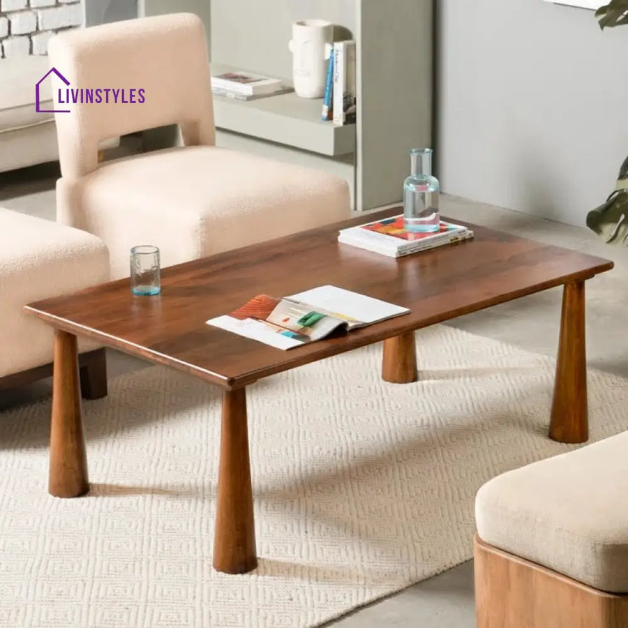 Kiara Solid Wood Coffee Table for Living Room