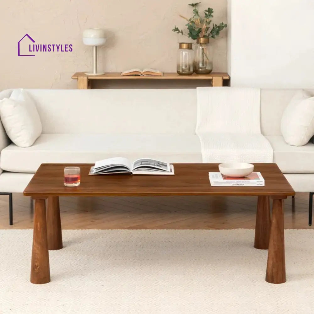 Kiara Solid Wood Coffee Table for Living Room