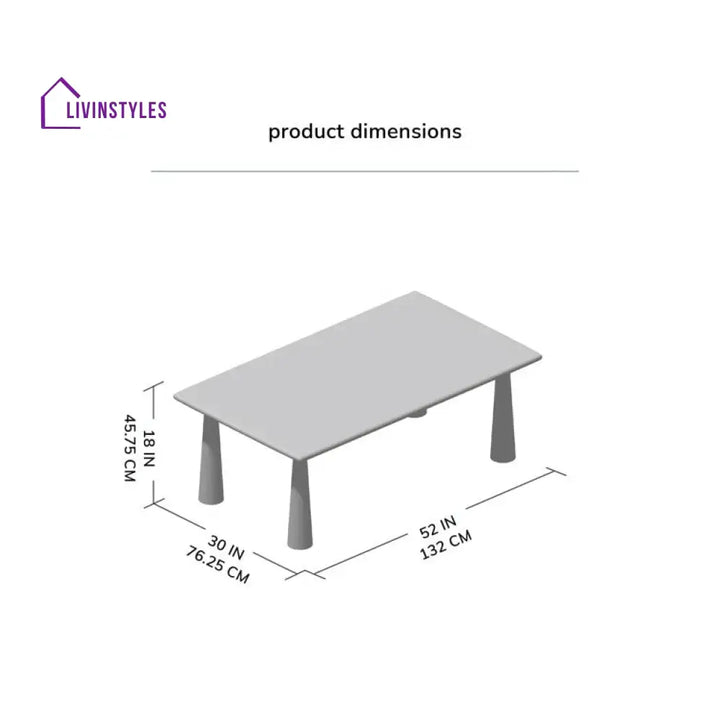 Kiara Solid Wood Coffee Table for Living Room