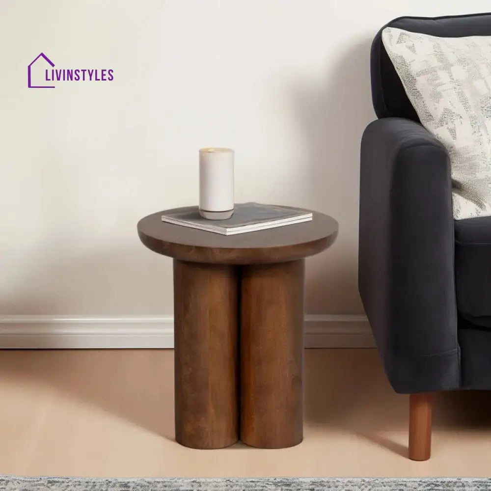 Kiara Solid Wood Drink Table | End Table | Side Table for Living Room