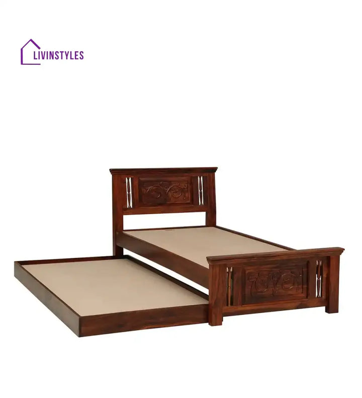Devanti Traditional Solid Wood Trundle Beds Bedroom Furniture Sets