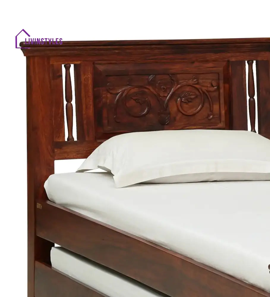 Devanti Traditional Solid Wood Trundle Beds Bedroom Furniture Sets