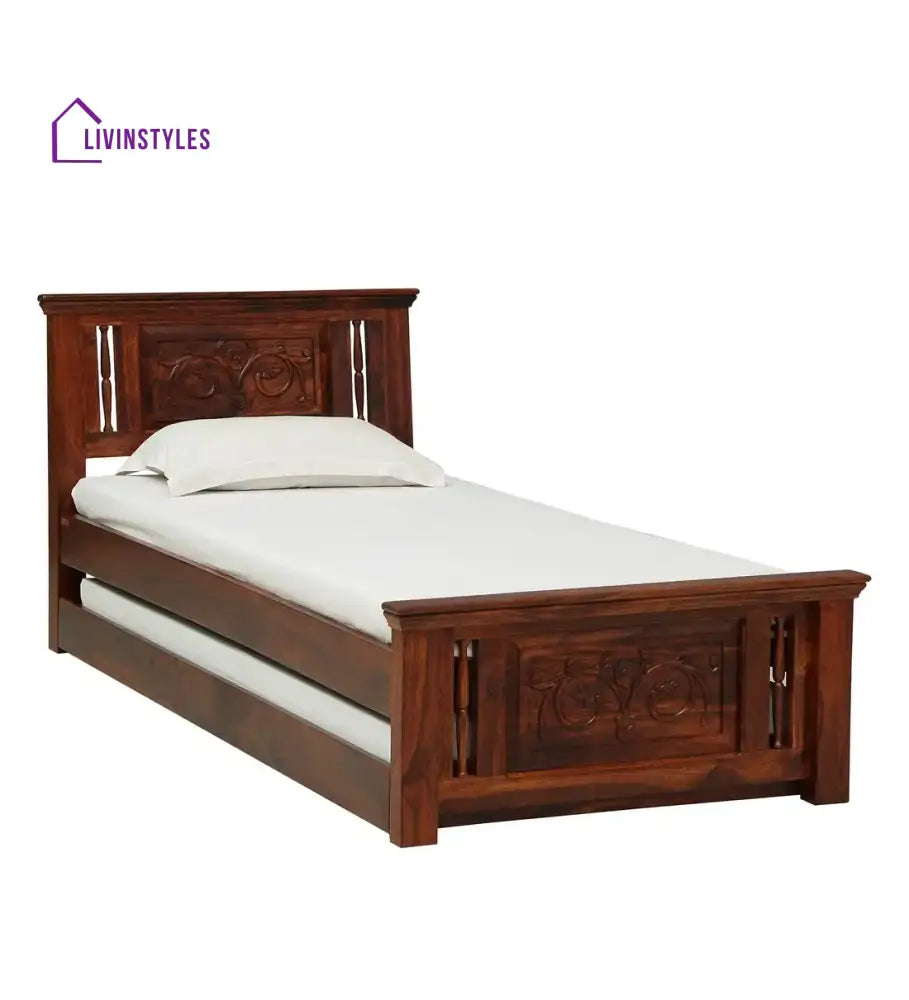 Devanti Traditional Solid Wood Trundle Beds Bedroom Furniture Sets
