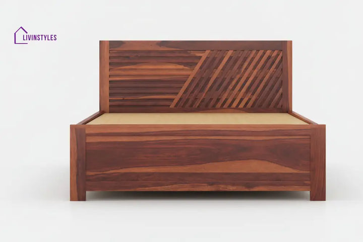 Kien Hydraulic Bed in Sheesham Wood - King Size