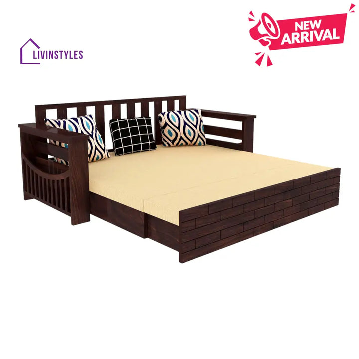 Adwoa 3 Seater Sofa Cum Bed Sheesham Wood
