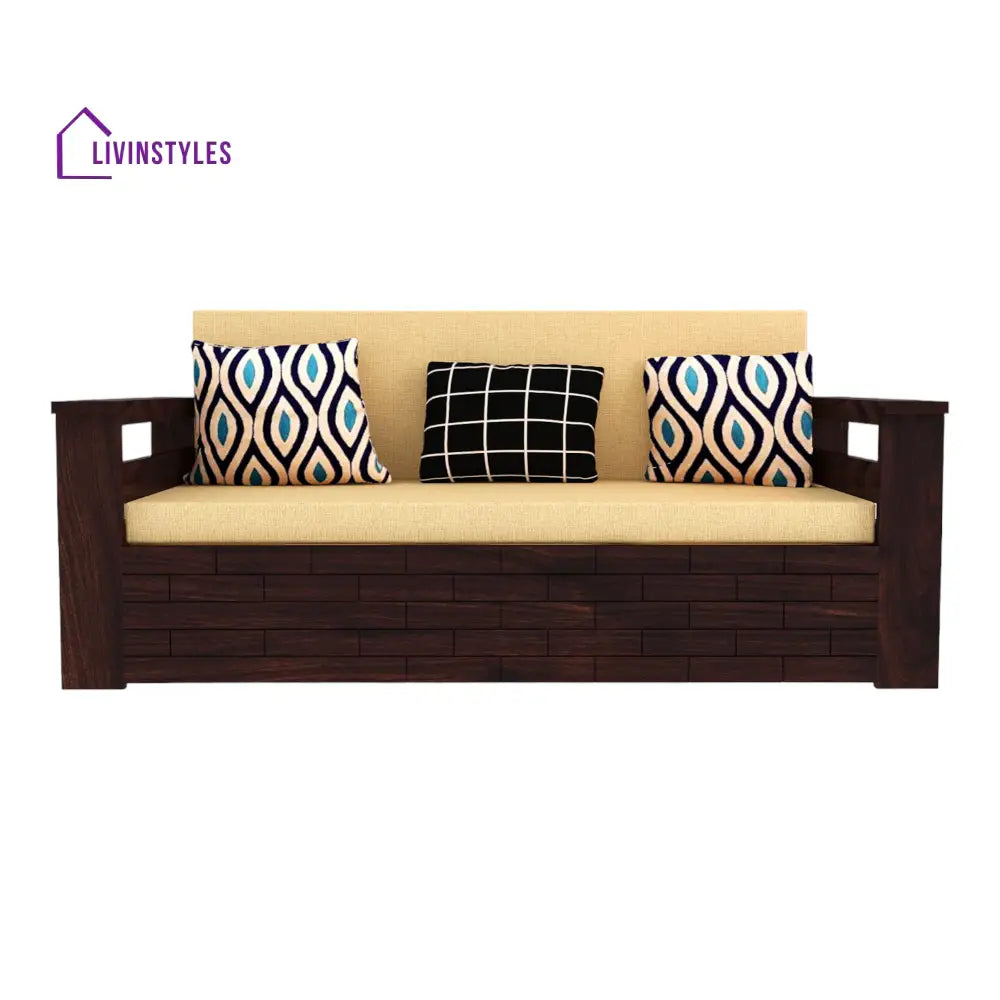 Adwoa 3 Seater Sofa Cum Bed Sheesham Wood