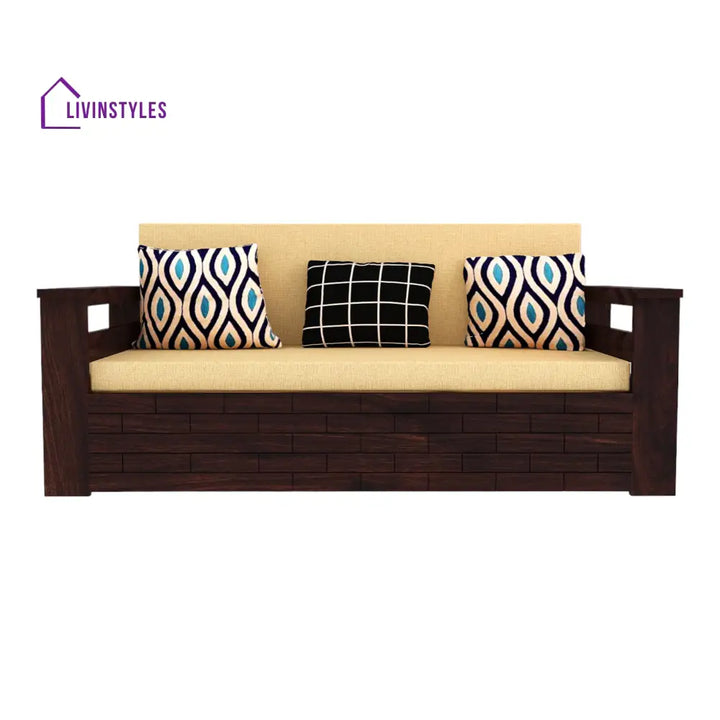 Adwoa 3 Seater Sofa Cum Bed Sheesham Wood