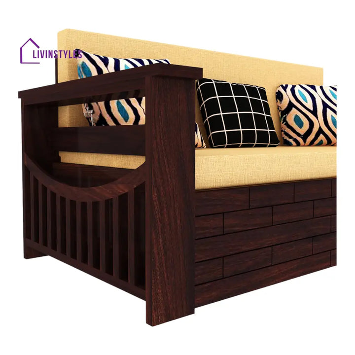 Adwoa 3 Seater Sofa Cum Bed Sheesham Wood