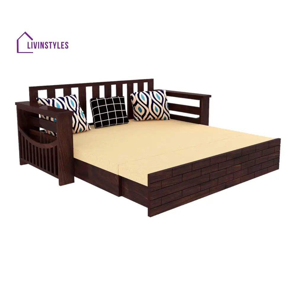 Adwoa 3 Seater Sofa Cum Bed Sheesham Wood