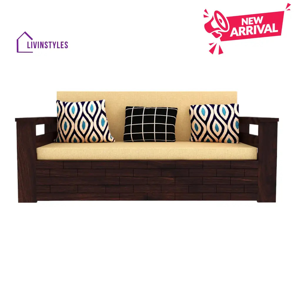 Adwoa 3 Seater Sofa Cum Bed Sheesham Wood