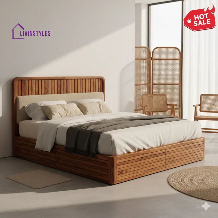 Kimberly Premium Sheesham Wood Bed