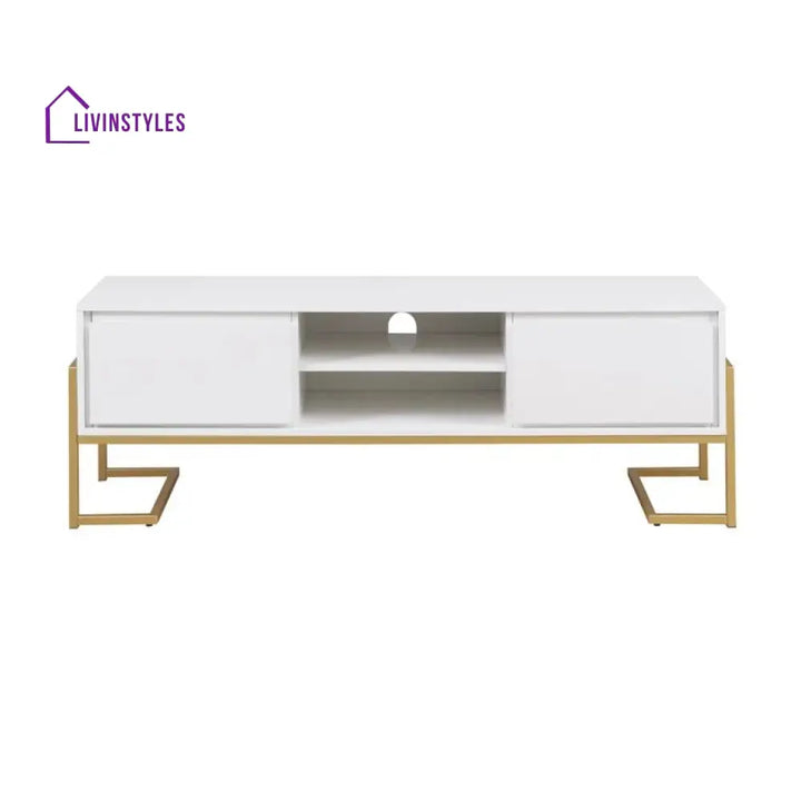 Kinsley Wooden Finish Tv Unit Stand for Living Room