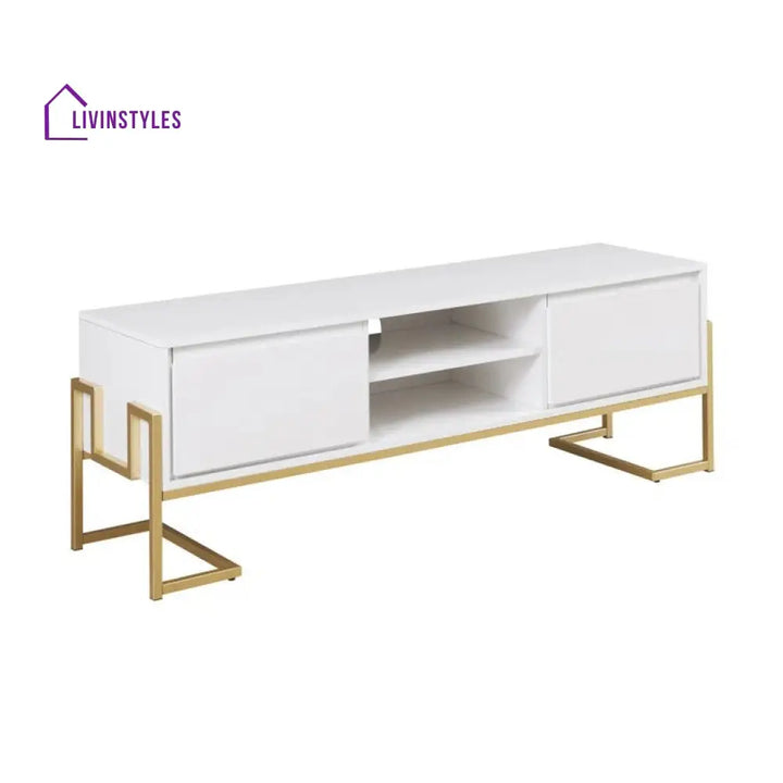 Kinsley Wooden Finish Tv Unit Stand for Living Room