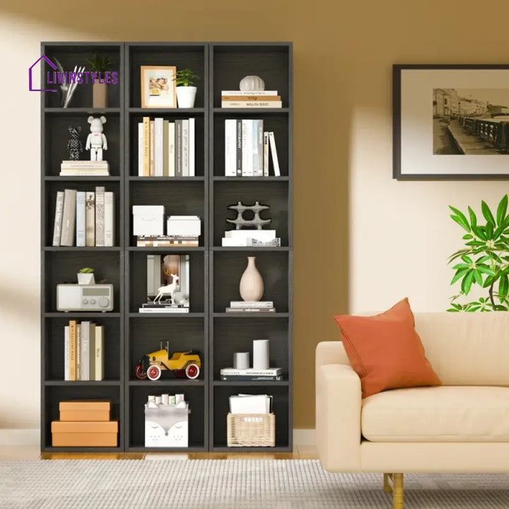 Kira Engineered Wood Bookshelves | Bookshelf for Living Room | Bedroom | Drawing Room | Study Room