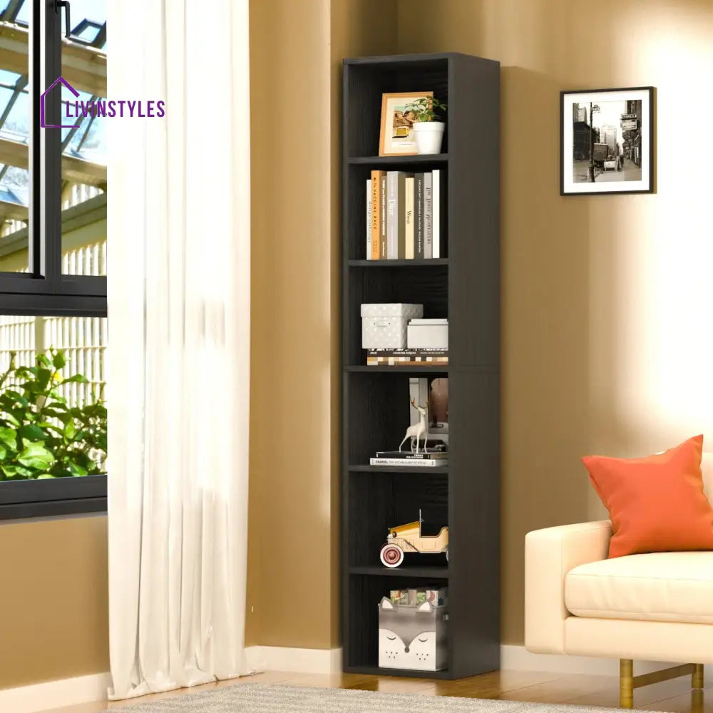 Kira Engineered Wood Bookshelves | Bookshelf for Living Room | Bedroom | Drawing Room | Study Room