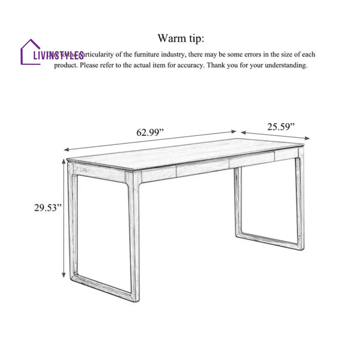 Kira Solid Wood Study Table for Students