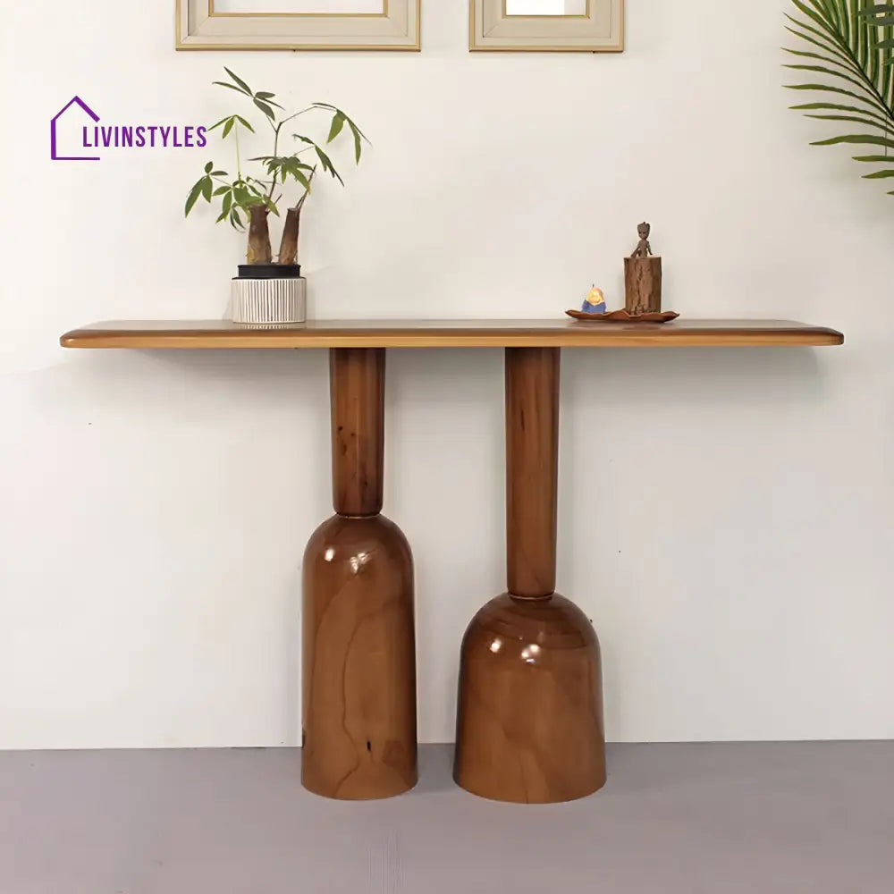 Kirill Solid Wood Console Table for Living Room