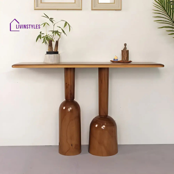 Kirill Solid Wood Console Table for Living Room