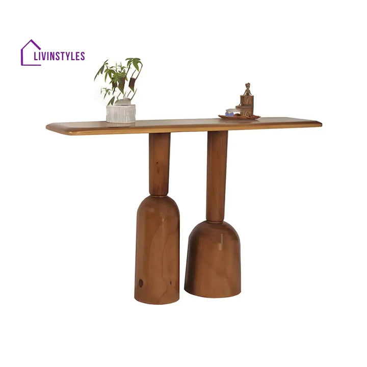 Kirill Solid Wood Console Table for Living Room